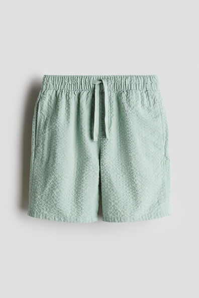 Cotton seersucker shorts