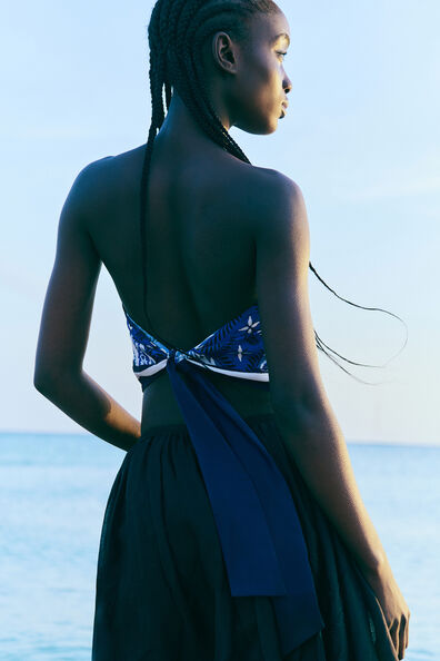 Cropped bandeau top