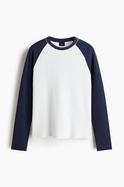 Regular Fit Waffled jersey top