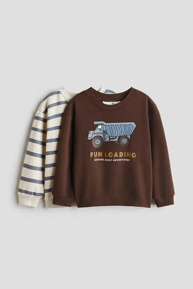 2-pack printed sweatshirts