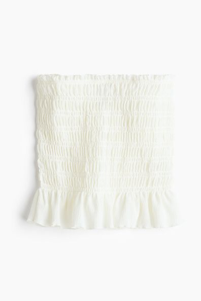 Smocked bandeau top