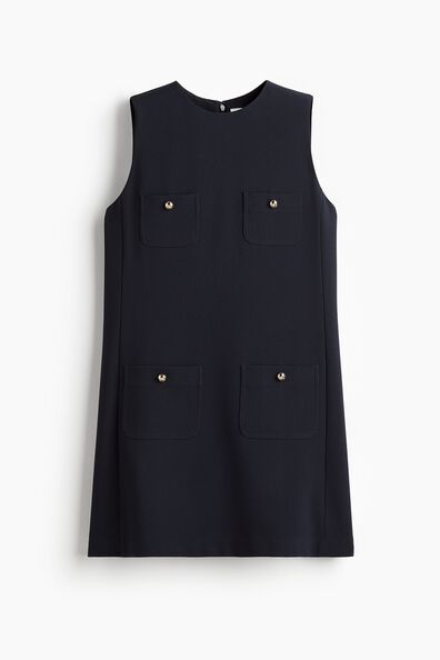 Pocket-detail shift dress