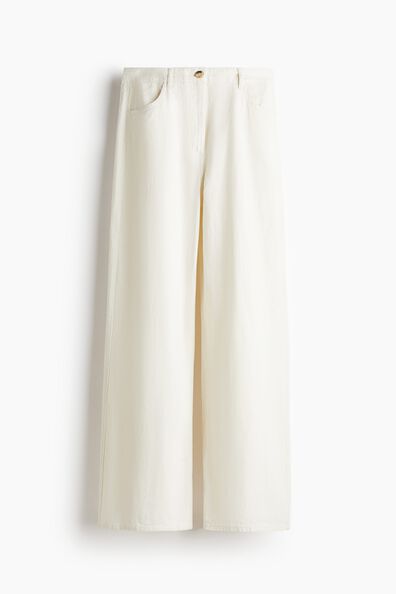 Wide cotton trousers