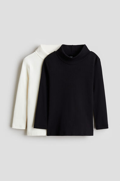2-pack polo-neck tops