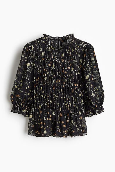 Smocked plumeti blouse