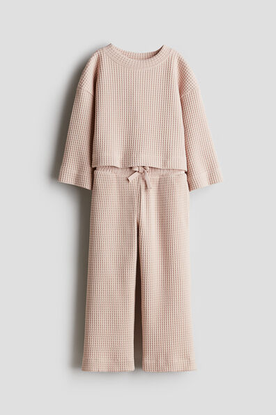 2-piece waffled jersey set