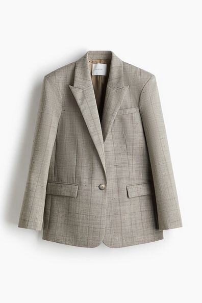 Wool-blend blazer