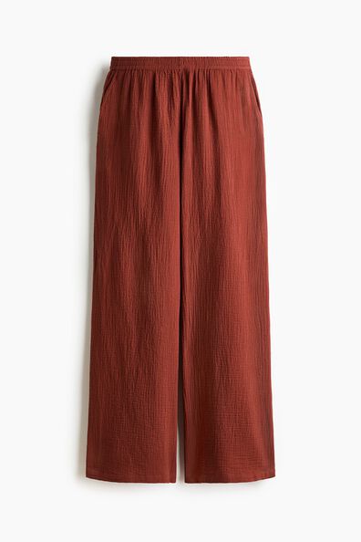Straight muslin trousers
