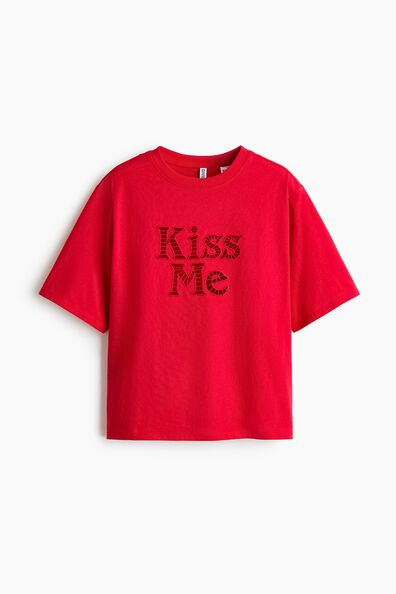 Embroidery-detail T-shirt