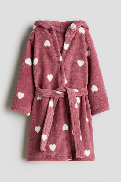 Fleece dressing gown