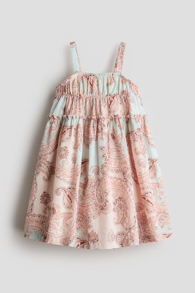A-line cotton strappy dress