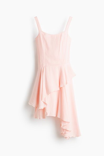 Asymmetric tiered dress
