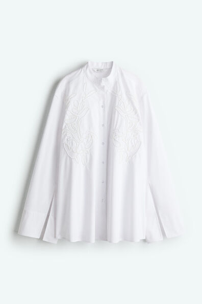 Embroidered cotton shirt
