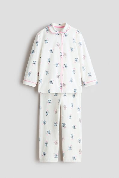 Patterned jersey pyjamas