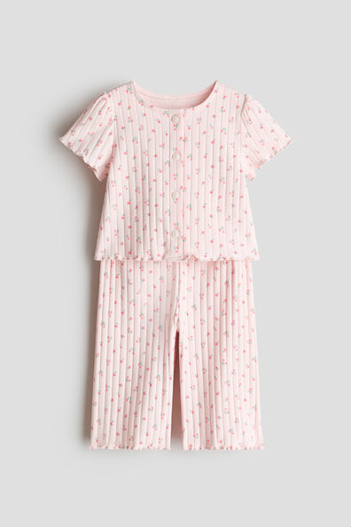 2-piece ribbed cotton set