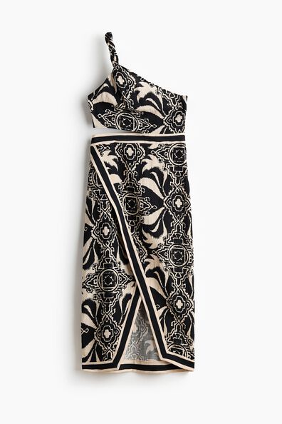 Cut-out one-shoulder dress