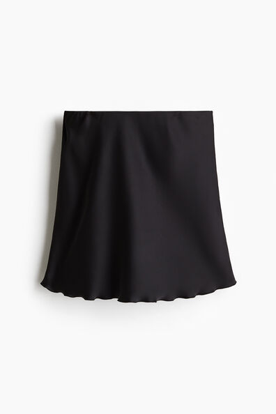Satin slip skirt