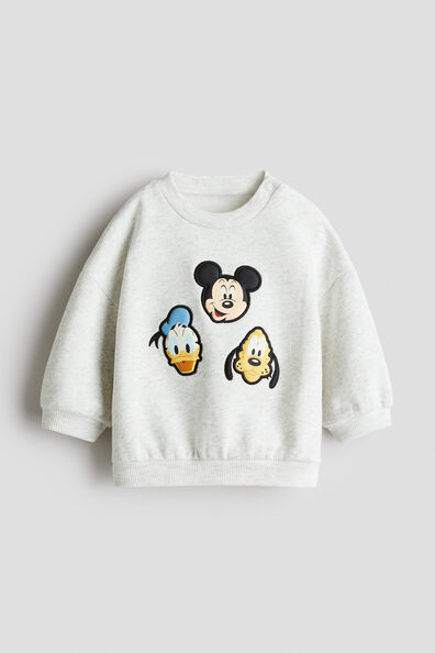 Print-motif sweatshirt