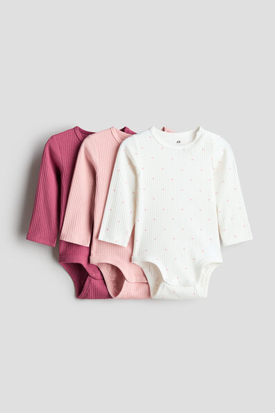 3-pack cotton bodysuits