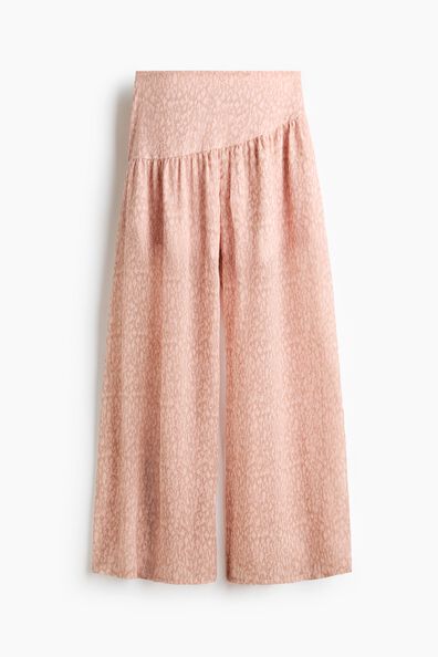 Wide patterned trousers