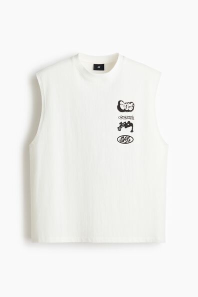 Loose Fit Printed vest top
