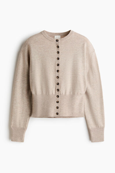 Fine-knit cardigan
