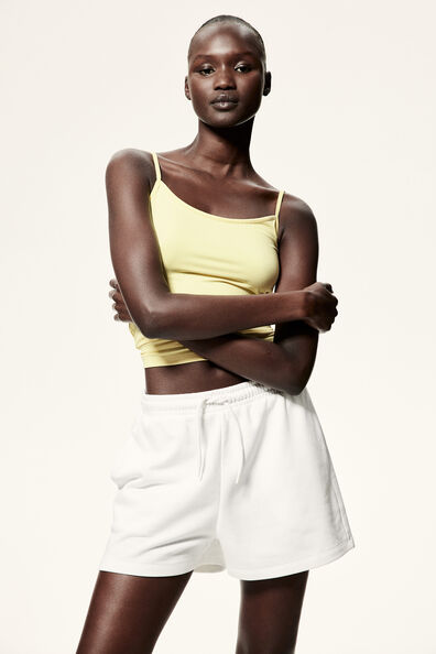 Microfibre strappy top