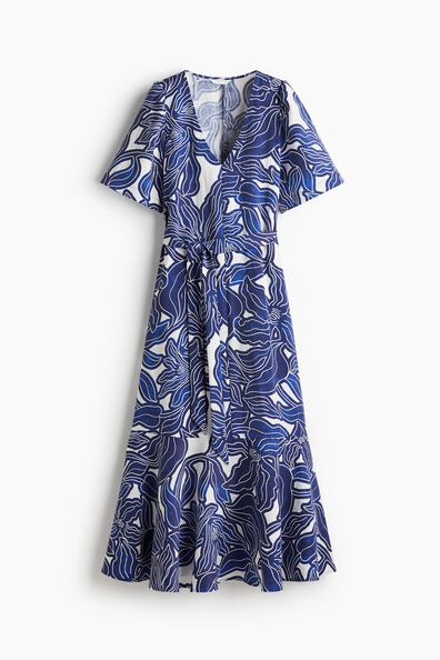 Patterned twill dress