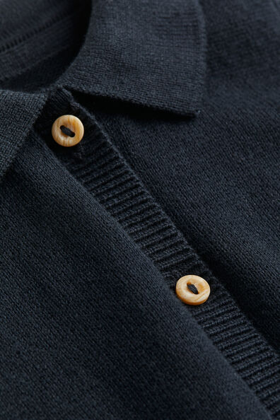 Knitted cotton romper suit