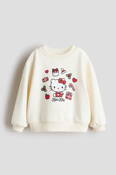 Print-motif sweatshirt