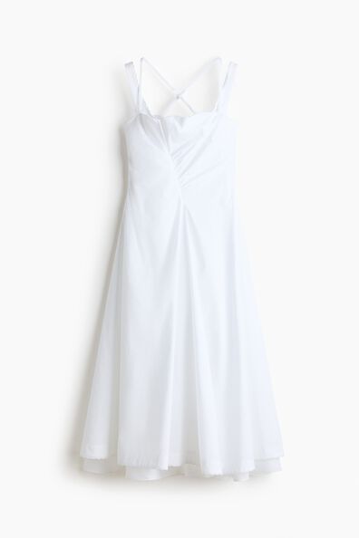 Layered poplin dress