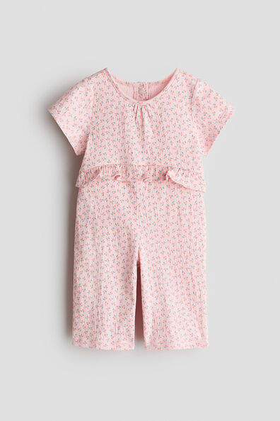 Crinkled romper suit