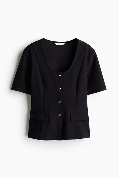 Short-sleeved cardigan
