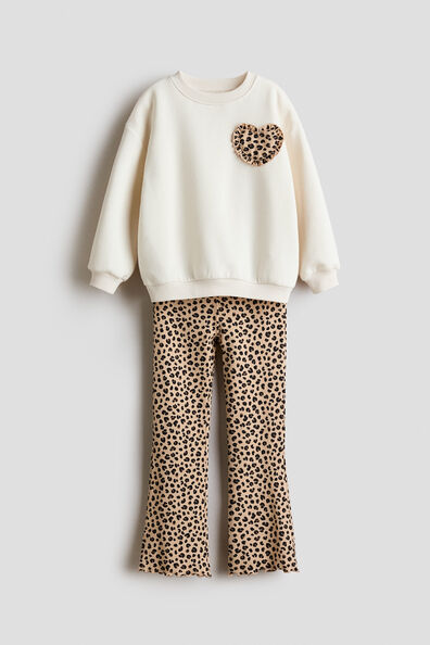2-piece sweatshirt and leggings set