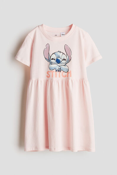 Printed jersey dress