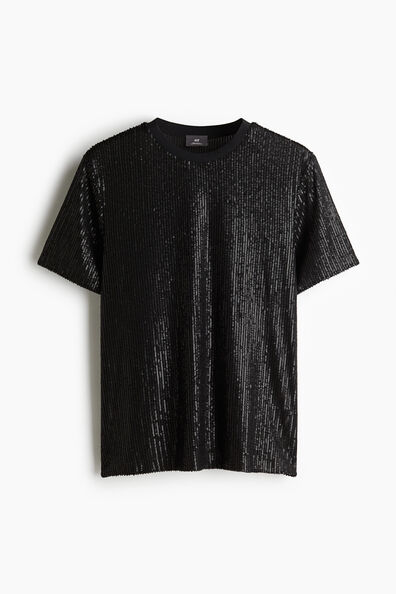 Regular Fit Sequined T-shirt