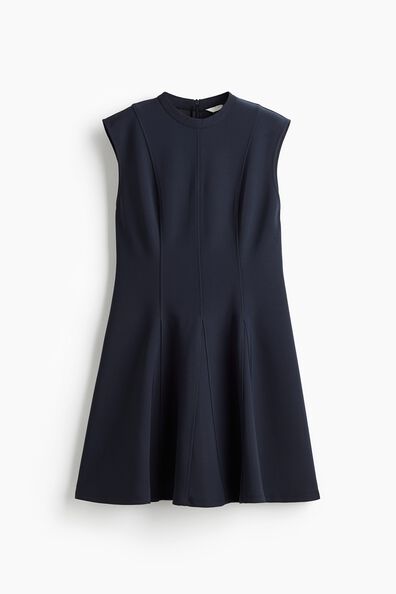 Flared-skirt mini dress