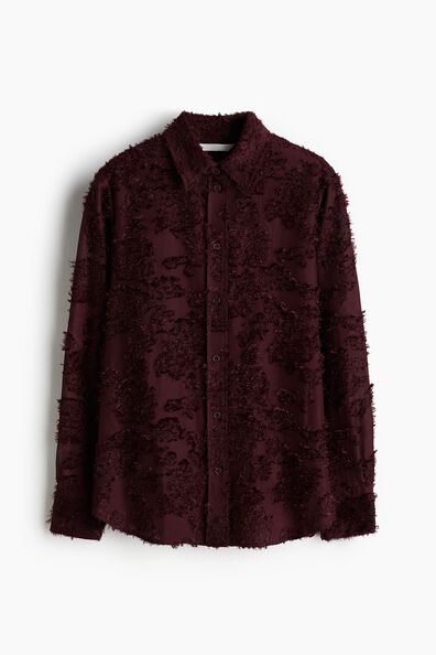 Jacquard-weave shirt