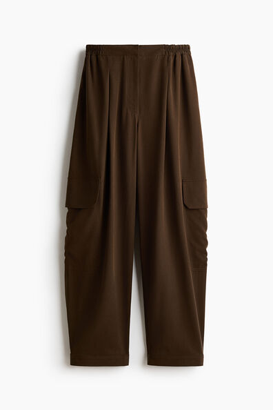 Lyocell-blend cargo trousers