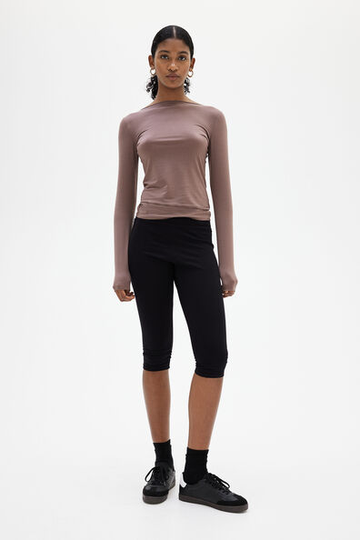 Sheer jersey top