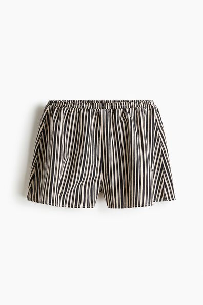 Linen-blend shorts
