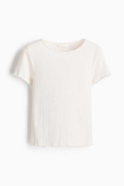 Pointelle jersey top