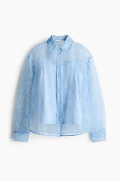 Layered organza shirt