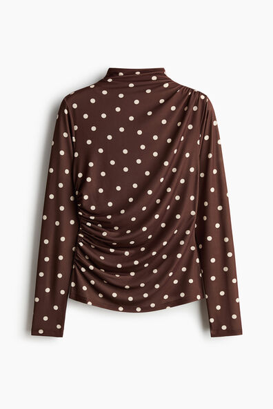 Draped jersey top