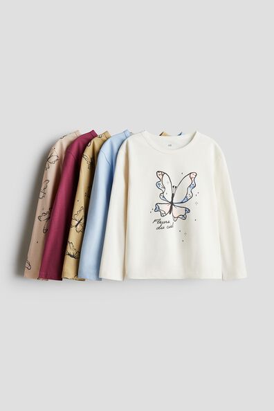 5-pack cotton jersey tops