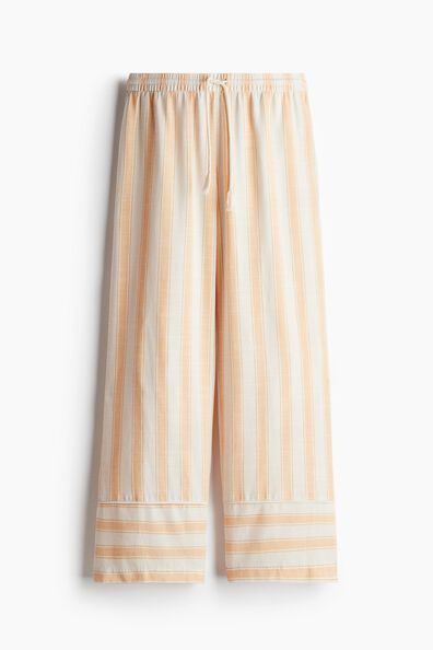 Straight drawstring trousers