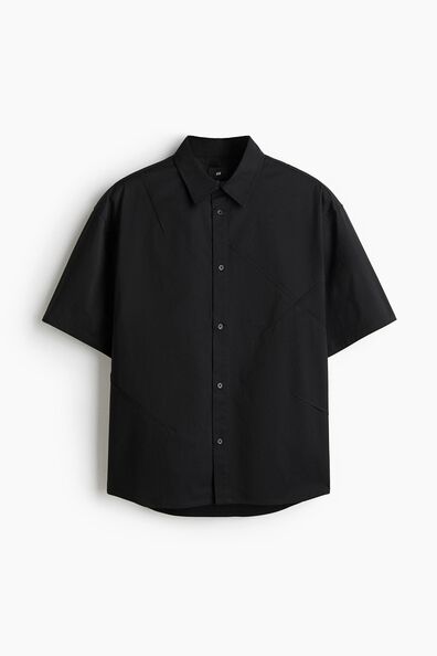 Loose Fit Crease-pattern shirt