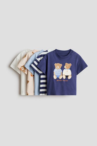 5-pack cotton T-shirts