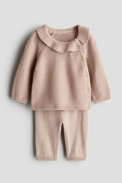 2-piece knitted cotton set