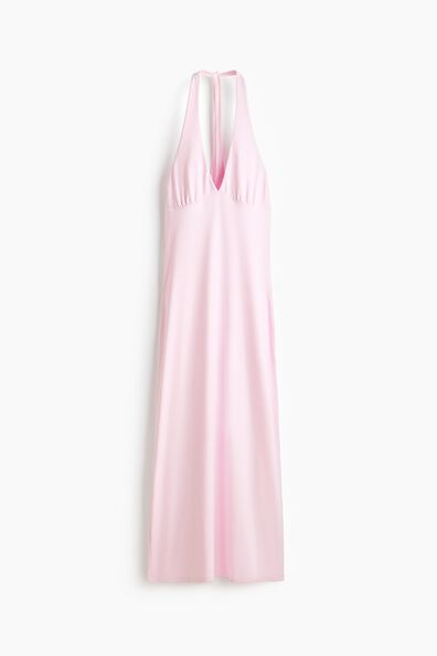 Maxi halterneck dress